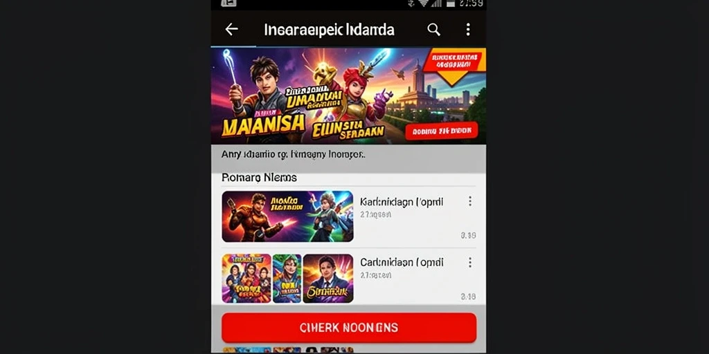 Tampilan awal game yang menarik dan interaktif.