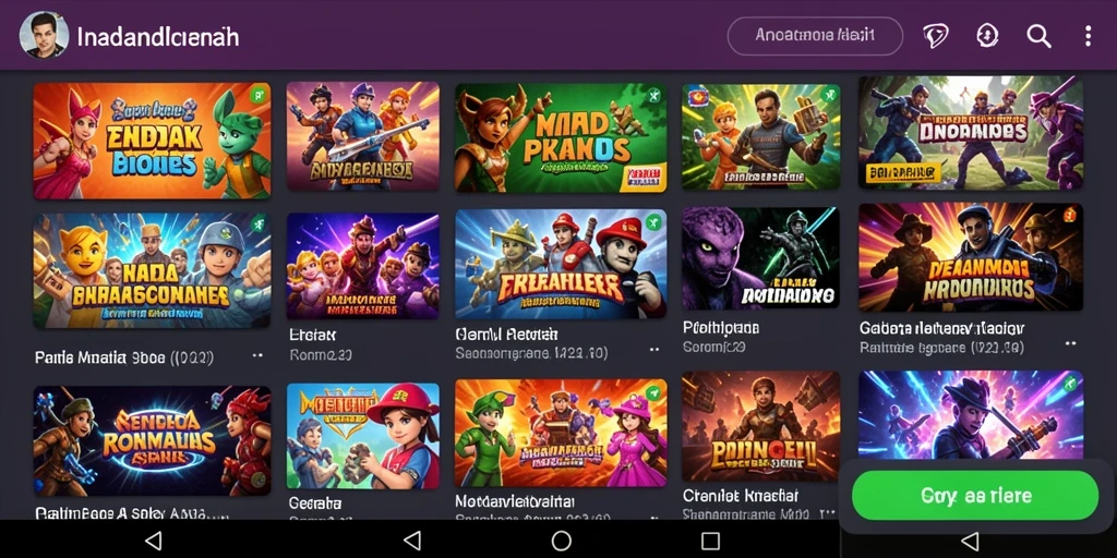 Tampilan utama game yang menarik dan penuh warna.