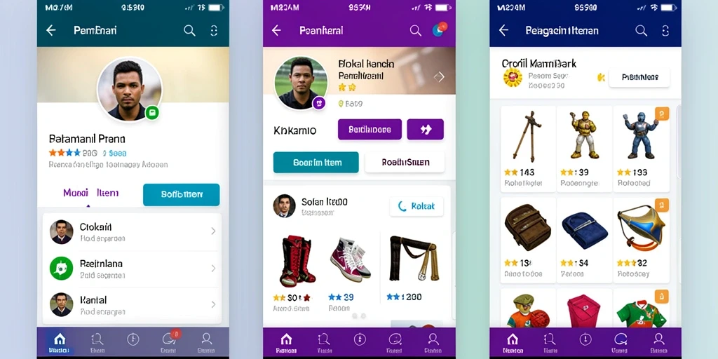 Tampilan antarmuka aplikasi yang modern dan menarik.