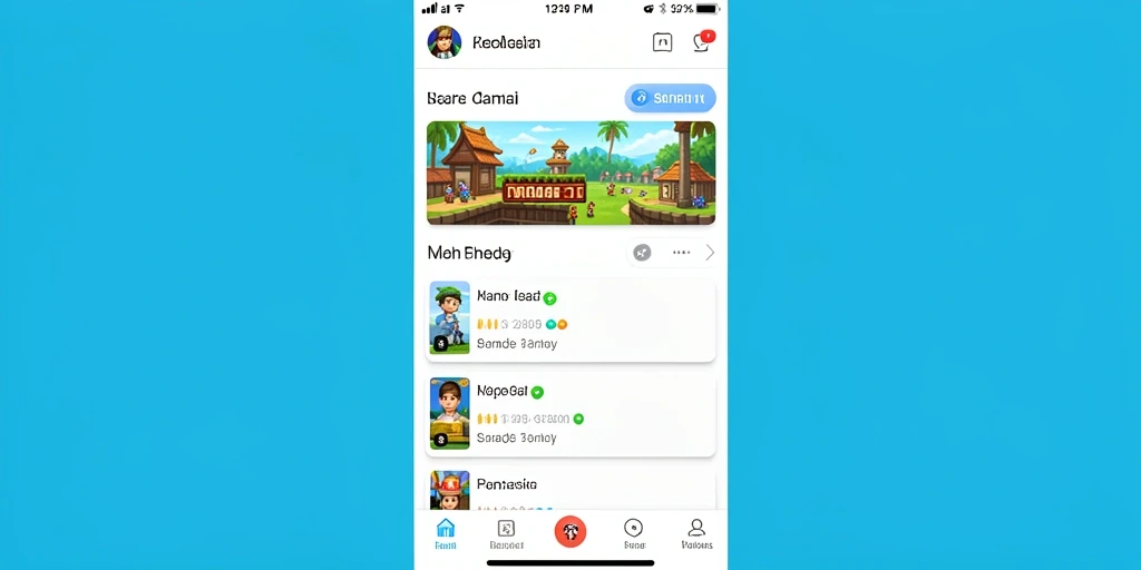 Screenshot aplikasi menunjukkan tampilan antarmuka yang bersih dan menarik.